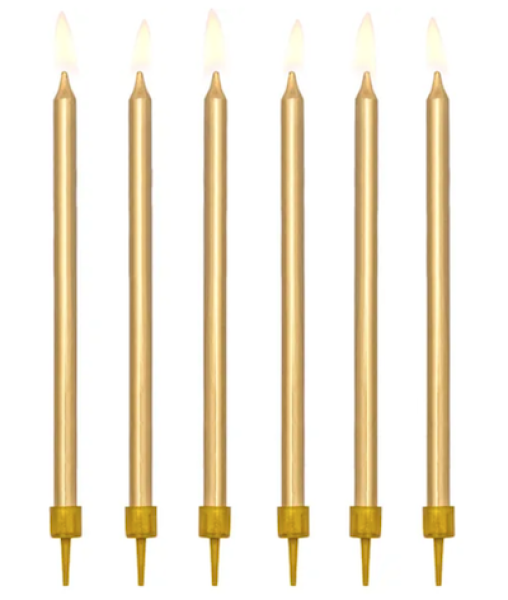 Geburtstagskerzen GOLD von PartyDeco